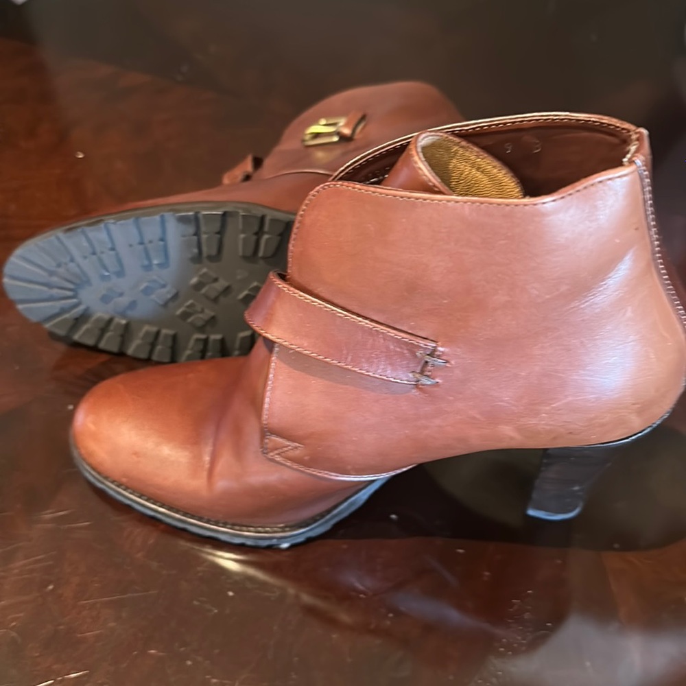 Purple Ralph Lauren Ankle Riding Boots